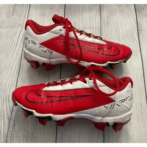 Red Nike Boy Baseball Cleats Shoes, Size Youth 6.5